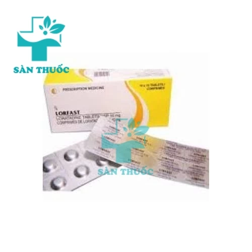 Lorfast 10mg Cadila - Thuốc trị viêm mũi dị ứng của Ấn Độ